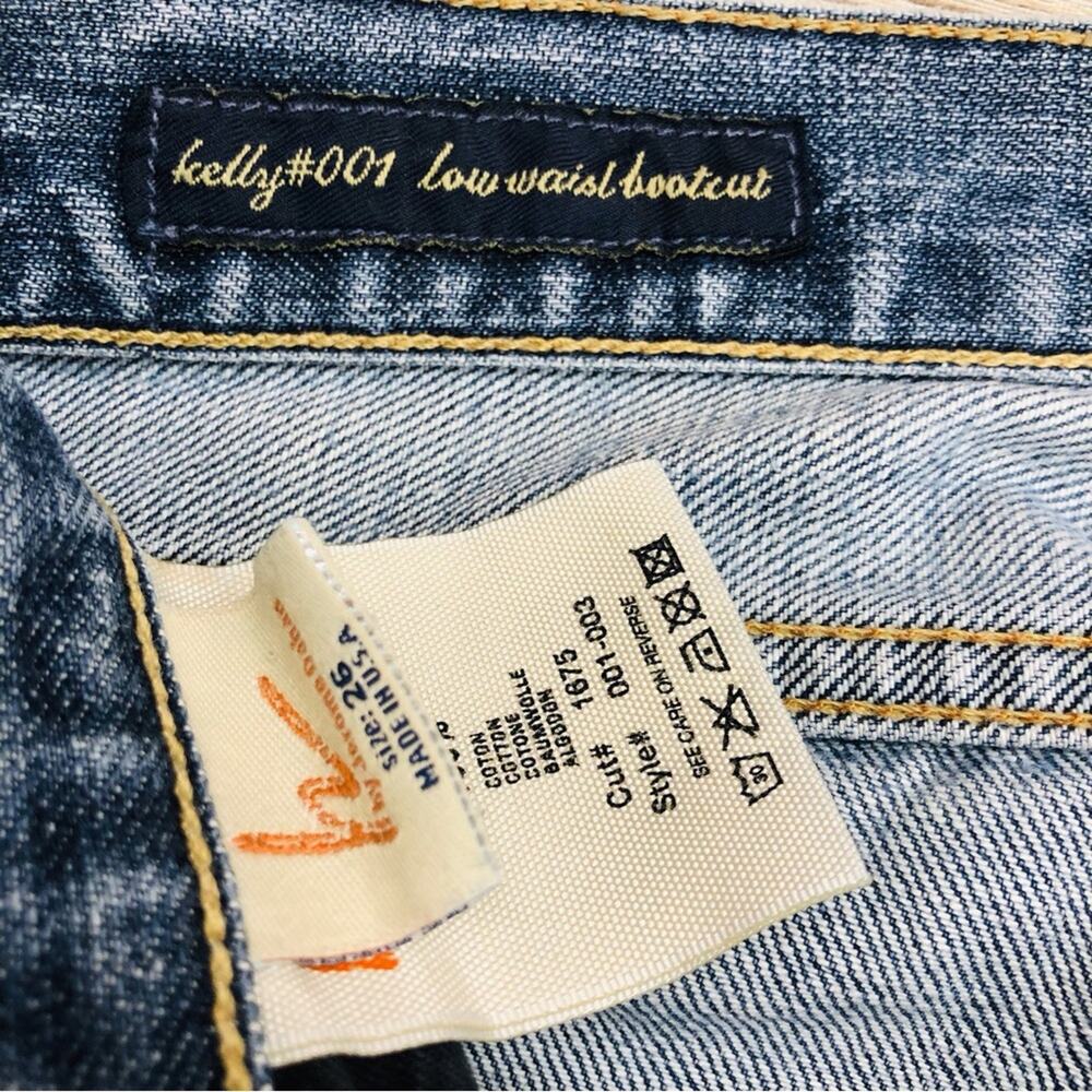 Citizens of Humanity #001 Kelly Low Waist Boot Cut Jeans Y2K Street Style - Picture 9 of 15